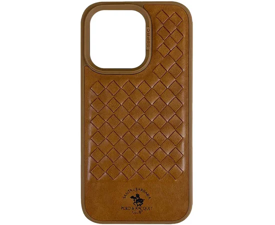 Кожаный чехол Polo Santa Barbara для Apple iPhone 15 Pro Max (6.7") Brown
