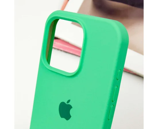 Чехол Silicone Case Full Protective (AA) для Apple iPhone 15 Pro Max (6.7") Зеленый / Spearmint