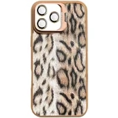 Чохол TPU+PC Wild Leopard with MagSafe and Lens для Apple iPhone 15 Pro Max (6.7") Brown