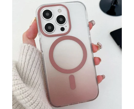 Чехол TPU+PC Phantom with MagSafe для Apple iPhone 15 Pro Max (6.7") Rose Gold