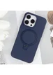 Чехол Silicone Case Full Protective NO LOGO with Ring для Apple iPhone 15 Pro Max (6.7") Dark Blue