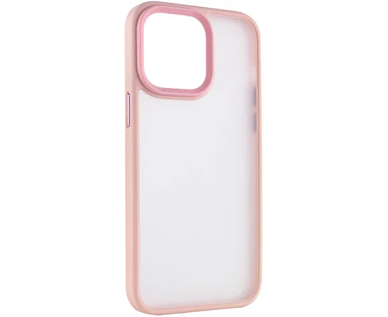 TPU+PC чехол Metal Buttons для Apple iPhone 15 Pro Max (6.7") Розовый