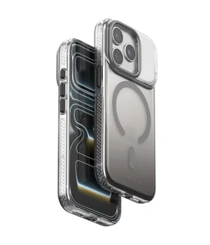 Чехол TPU+PC Puloka Resplendent with Magnetic Fit для Apple iPhone 15 Pro Max (6.7") Dark Grey