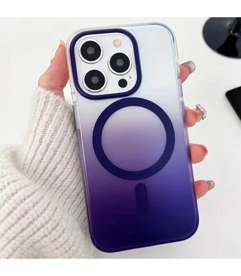 Чехол TPU+PC Phantom with MagSafe для Apple iPhone 15 Pro Max (6.7") Purple
