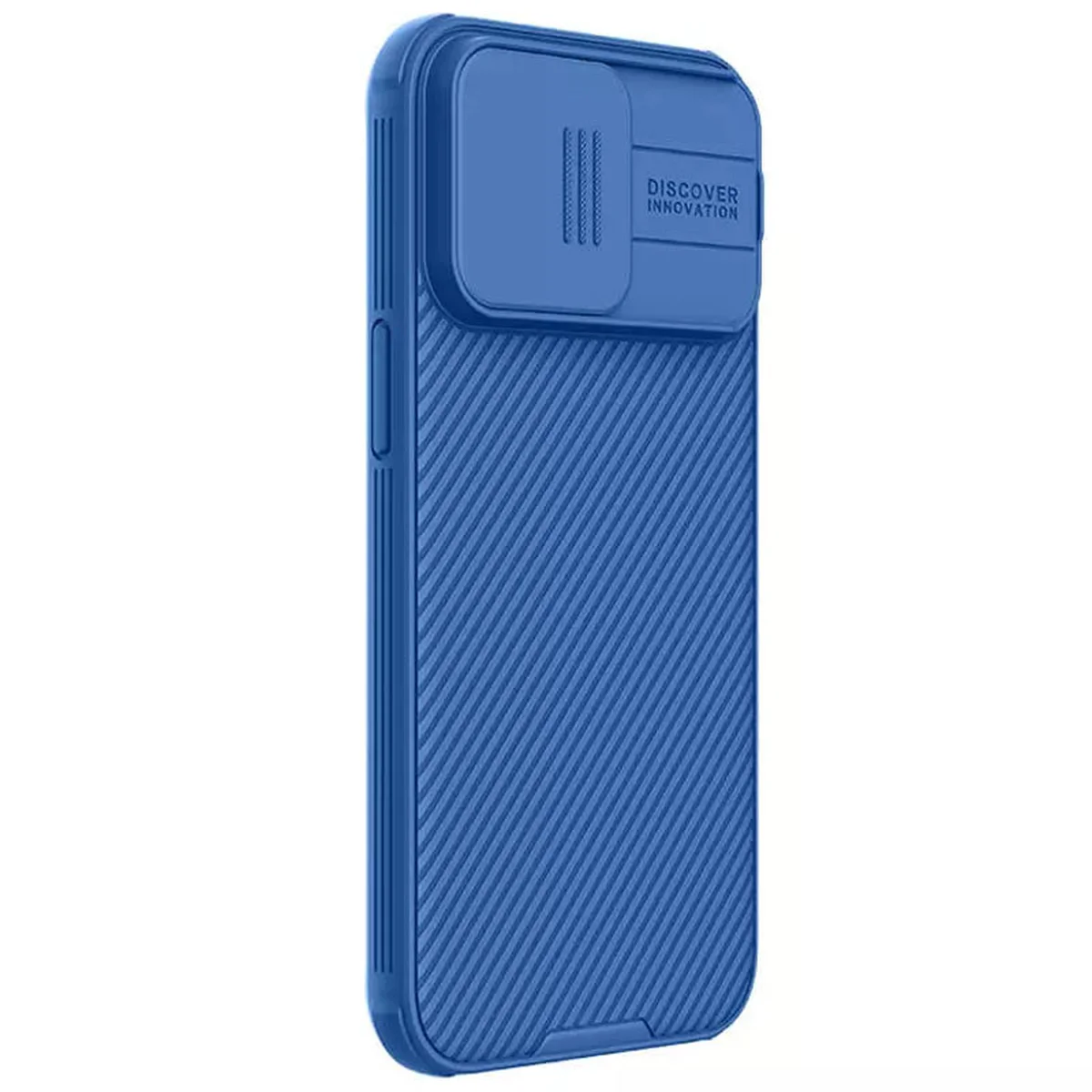 Карбоновая накладка Nillkin CamShield Pro Magnetic для Apple iPhone 15 Pro Max (6.7") Blue
