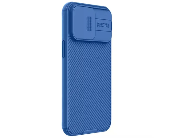 Карбонова накладка Nillkin CamShield Pro Magnetic для Apple iPhone 15 Pro Max (6.7") Blue
