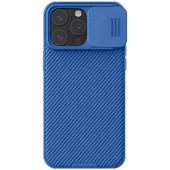 Карбоновая накладка Nillkin CamShield Pro Magnetic для Apple iPhone 15 Pro Max (6.7") Blue