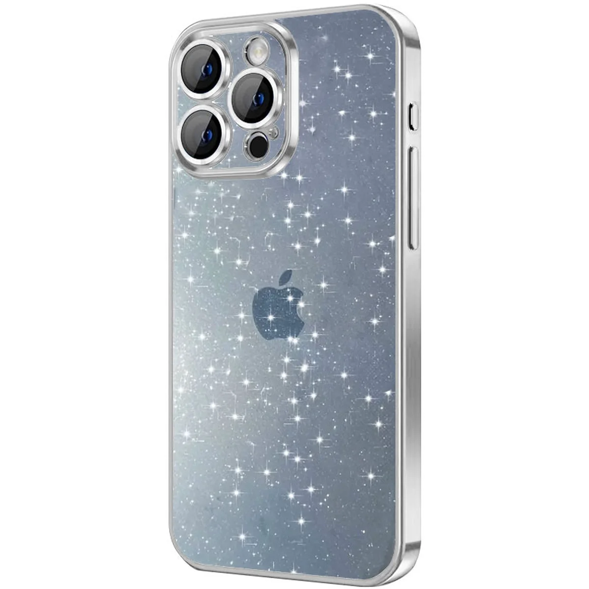 Чехол TPU+PC Glittershine для Apple iPhone 15 Pro Max (6.7") Silver
