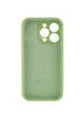 Чехол Silicone Case Full Camera Protective (AA) для Apple iPhone 15 Pro Max (6.7") Мятный / Mint