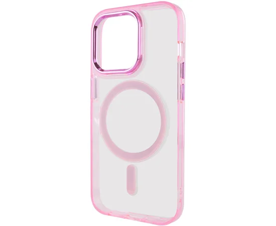 Чехол TPU Iris with MagSafe для Apple iPhone 15 Pro Max (6.7") Розовый