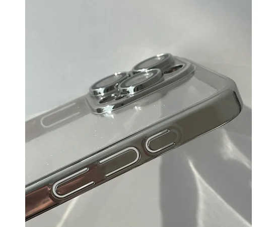Чехол TPU+PC Glittershine для Apple iPhone 15 Pro Max (6.7") Silver