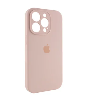 Чохол Silicone Case Full Camera Protective (AA) Apple iPhone 15 Pro Max (6.7") Рожевий / Pink Sand