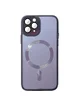 Чехол TPU+Glass Sapphire Midnight with MagSafe для Apple iPhone 15 Pro Max (6.7") Фиолетовый / Deep Purple
