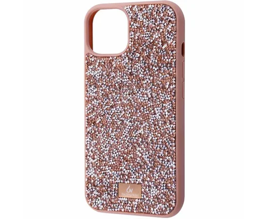 TPU чехол Bling World Rock Diamond для Apple iPhone 15 Pro Max (6.7") Розовый