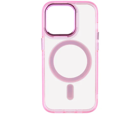 Чехол TPU Iris with MagSafe для Apple iPhone 15 Pro Max (6.7") Розовый