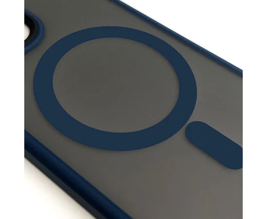 TPU+PC чехол Metal Buttons with MagSafe для Apple iPhone 15 Pro Max (6.7") Синий