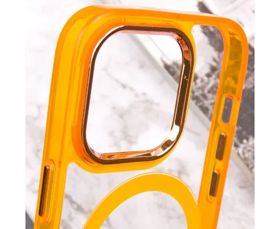 Чехол TPU Iris with MagSafe для Apple iPhone 15 Pro Max (6.7") Оранжевый