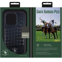 Кожаный чехол Polo Santa Barbara для Apple iPhone 15 Pro Max (6.7") Black
