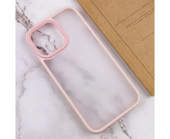 TPU+PC чехол Metal Buttons для Apple iPhone 15 Pro Max (6.7") Розовый