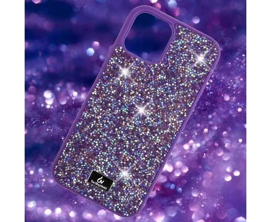 TPU чехол Bling World Rock Diamond для Apple iPhone 15 Pro Max (6.7") Фиолетовый