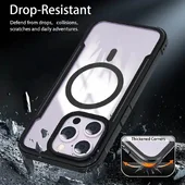 TPU+PC чехол Defense Clear with MagSafe для Apple iPhone 15 Pro Max (6.7") Черный
