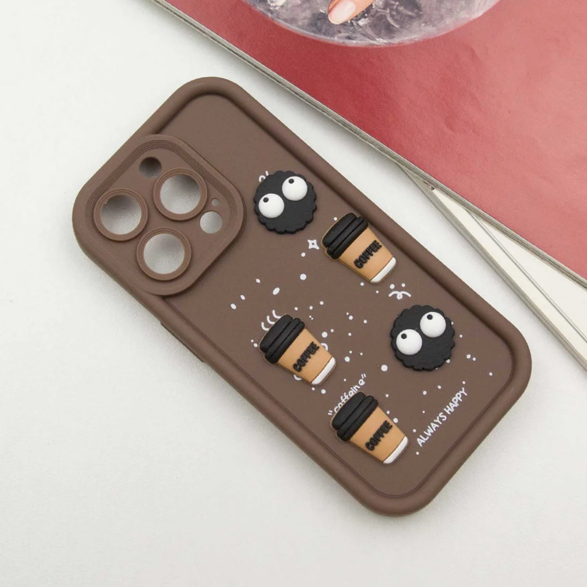 Чехол TPU Toys Case для Apple iPhone 15 Pro Max (6.7") Brown / Always Happy