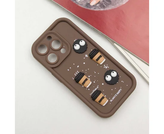 Чехол TPU Toys Case для Apple iPhone 15 Pro Max (6.7") Brown / Always Happy