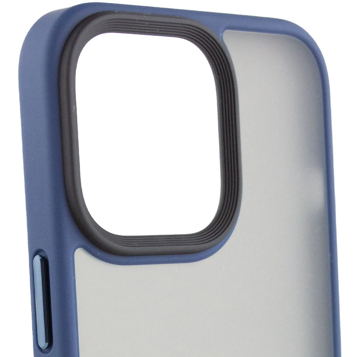 TPU+PC чехол Metal Buttons with MagSafe для Apple iPhone 15 Pro Max (6.7") Синий