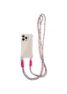Чехол TPU CrossBody with straps для Apple iPhone 15 Pro Max (6.7") Antique White