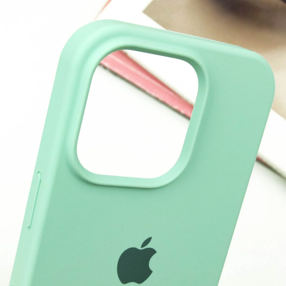 Чехол Silicone Case Full Protective (AA) для Apple iPhone 15 Pro Max (6.7") Бирюзовый / Turquoise