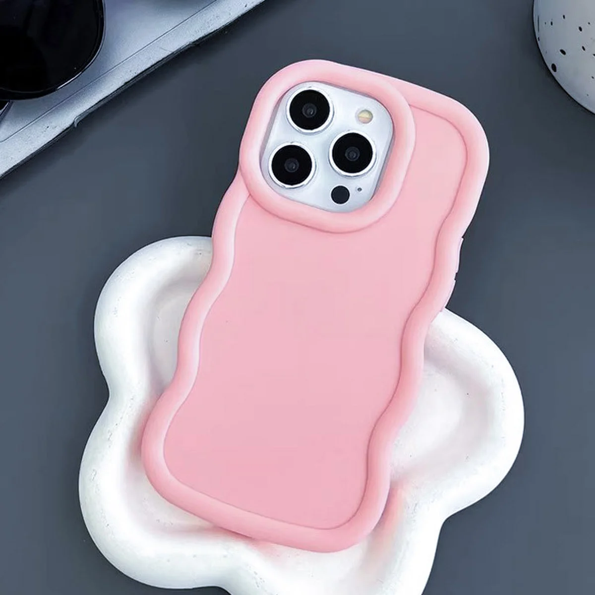 Чехол TPU Ripple для Apple iPhone 15 Pro Max (6.7") Pink