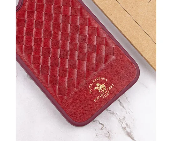 Шкіряний чохол Polo Santa Barbara для Apple iPhone 15 Pro Max (6.7") Red