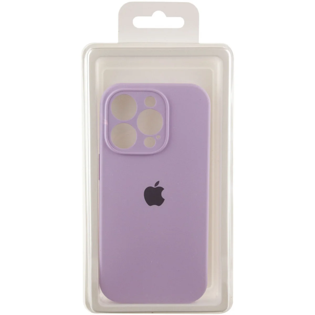 Чехол Silicone Case Full Camera Protective (AA) для Apple iPhone 15 Pro Max (6.7") Сиреневый / Lilac / PVH