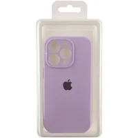 Чехол Silicone Case Full Camera Protective (AA) для Apple iPhone 15 Pro Max (6.7") Сиреневый / Lilac / PVH