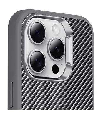 Чехол TPU+PC Carbon with MagSafe для Apple iPhone 15 Pro Max (6.7") Grey