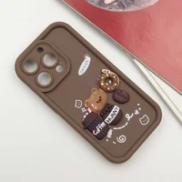 Чехол TPU Toys Case для Apple iPhone 15 Pro Max (6.7") Brown / Sweet