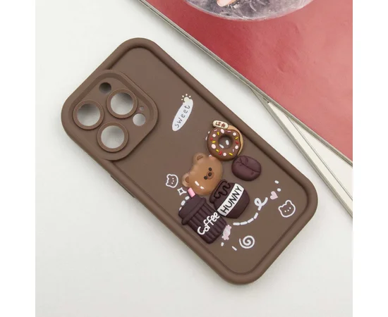 Чехол TPU Toys Case для Apple iPhone 15 Pro Max (6.7") Brown / Sweet
