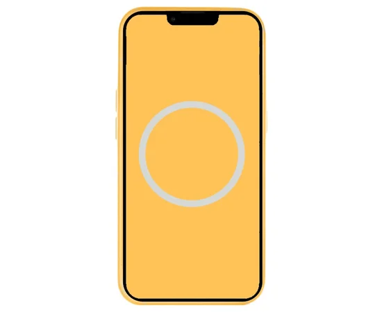 Чехол Silicone case (AAA) full with Magsafe and Animation для Apple iPhone 15 Pro Max (6.7") Желтый / Sunshine