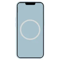 Чехол Silicone case (AAA) full with Magsafe and Animation для Apple iPhone 15 Pro Max (6.7") Голубой / Light Blue