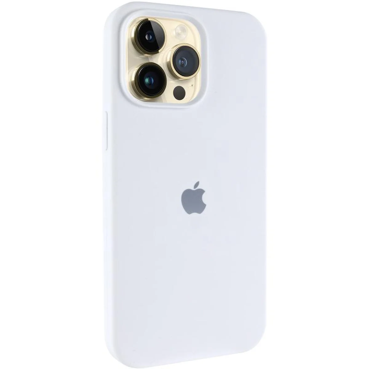 Чехол Silicone Case (AA) Logo with MagSafe для Apple iPhone 15 Pro Max (6.7") Белый / White