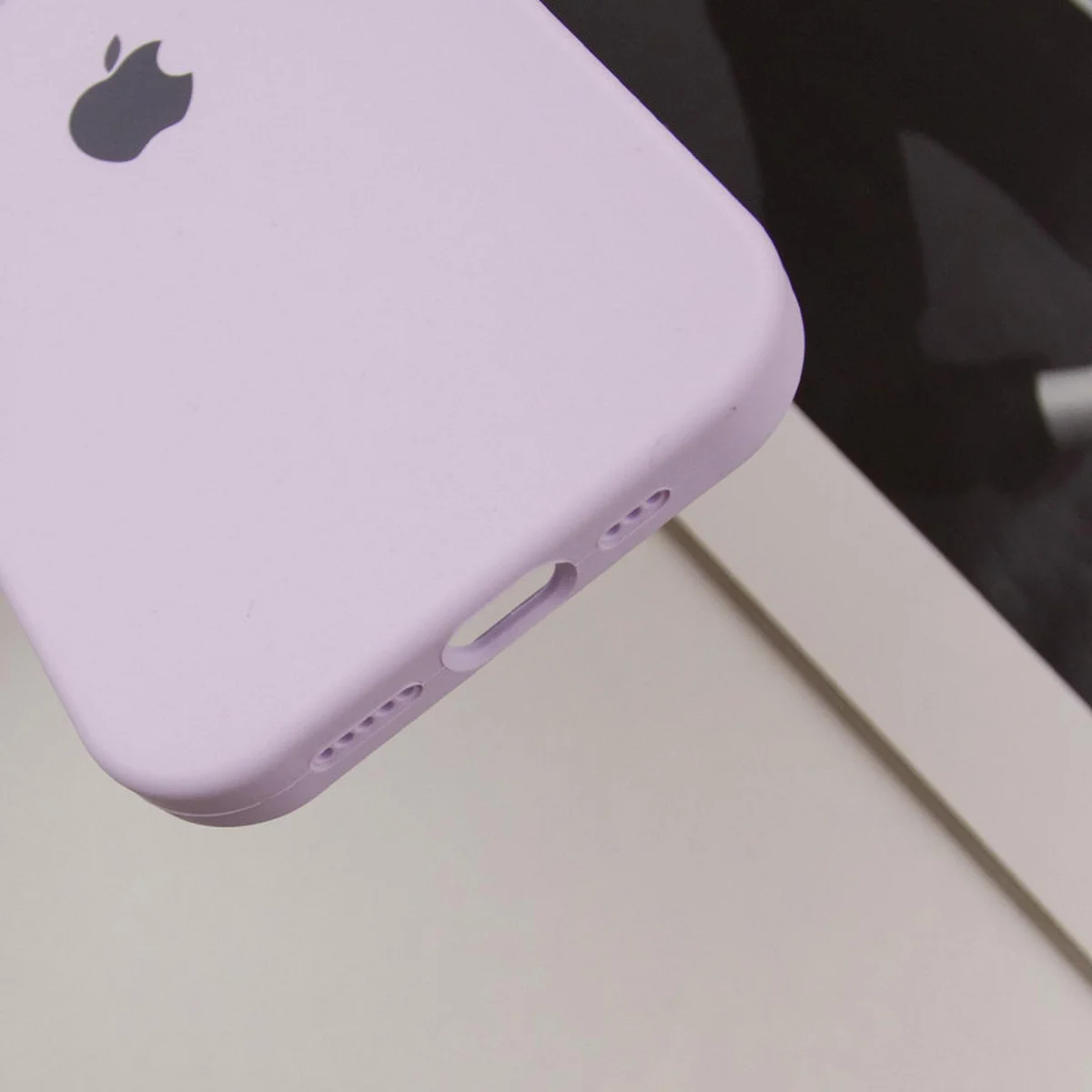 Чехол Silicone Case Full Camera Protective (AA) для Apple iPhone 15 Pro Max (6.7") Сиреневый / Lilac / PVH