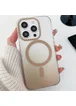 Чехол TPU+PC Shadow with MagSafe для Apple iPhone 15 Pro Max (6.7") Quicksand gold