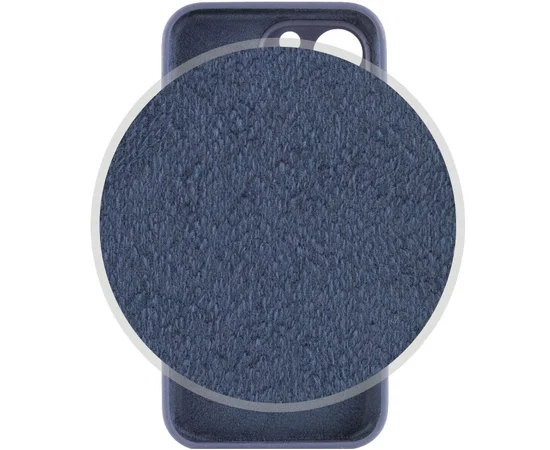 Чехол Silicone Case Full Camera Protective (AA) для Apple iPhone 15 Pro Max (6.7") Темно-синий / Midnight blue