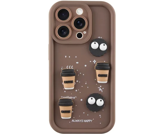 Чехол TPU Toys Case для Apple iPhone 15 Pro Max (6.7") Brown / Always Happy