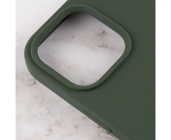 Чехол Silicone Case Full Protective (AA) для Apple iPhone 15 Pro Max (6.7") Зеленый / Cyprus Green