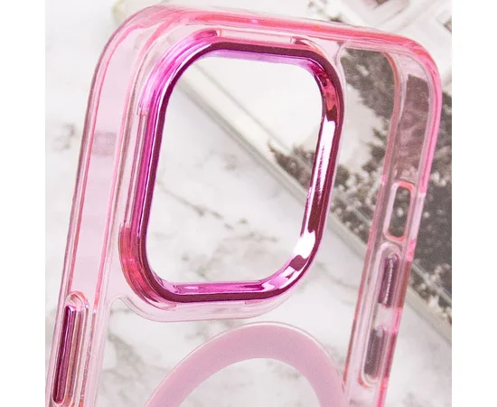 Чехол TPU Iris with MagSafe для Apple iPhone 15 Pro Max (6.7") Розовый