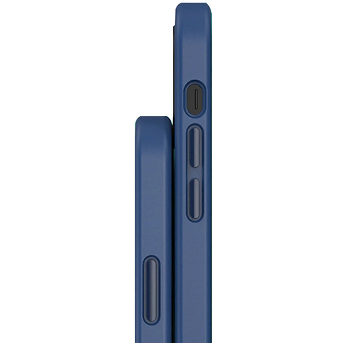 TPU+PC чехол Metal Buttons with MagSafe для Apple iPhone 15 Pro Max (6.7") Синий