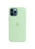 Чехол Silicone Case Full Protective (AA) для Apple iPhone 15 Pro Max (6.7") Зеленый / Pistachio