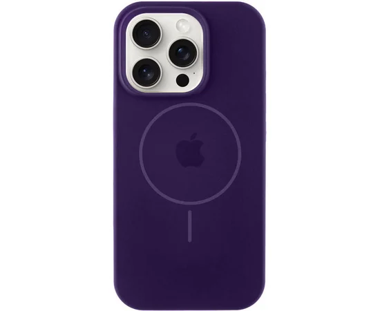 Чехол Silicone Case Full Protective (AA) with MagSafe для Apple iPhone 15 Pro Max (6.7") Фиолетовый / Amethyst