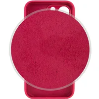 Чохол Silicone Case Full Camera Protective (AA) Apple iPhone 15 Pro Max (6.7") Червоний / Rose Red